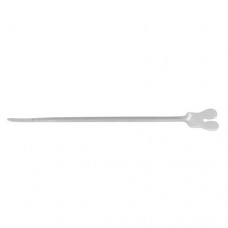 Nelaton Butterfly Probe / Grooved Director Stainless Steel, 16 cm - 6 1/4"